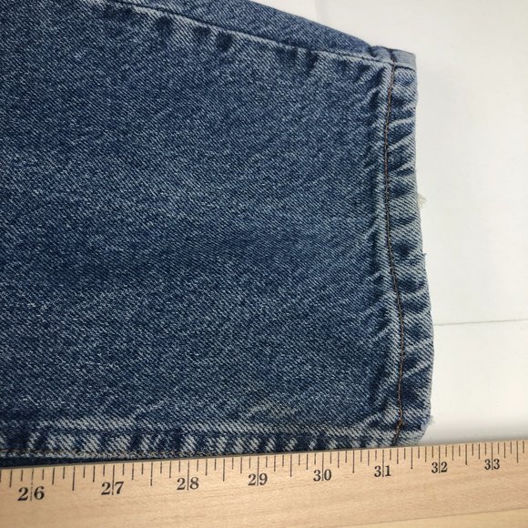 VTG Tommy Hilfiger Jeans Men's 30* Straight Leg Blue Faded Stained Denim Pants - Picture 14 of 16